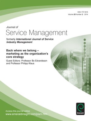 cover image of Journal of Service Management, Volume 25, Issue 2